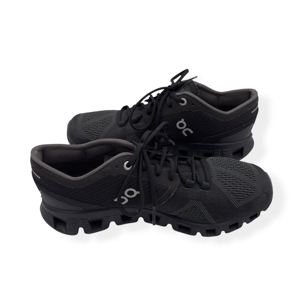 On Cloud X Shoes Women's 7.5 All Black Running Lightweight Sneakers Athletic Gym - Picture 12 of 14